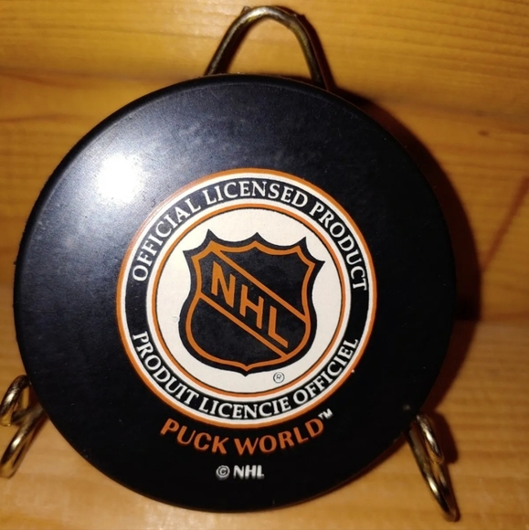 Simon Gagne #12 NHL Philadelphia Flyers Hockey Autographed Official Puck VTG 99 - Picture 3 of 8